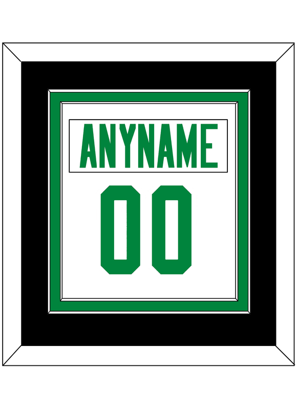 Dallas Nameplate & Number (Back) Combined - Road White - Double Mat 5