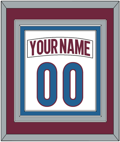 Colorado Nameplate & Number (Back) Combined - Road White - Premier Tier 3