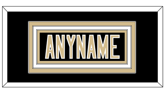 New Orleans Nameplate - Home Black - Triple Mat 1