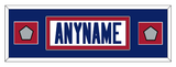 New York Nameplate With Super Bowl XXI & XXV Jersey Patches - Road White (1980-1988) - Single Mat 6
