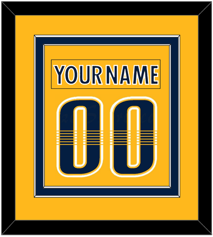 Nashville Nameplate & Number (Back) Combined - Home Gold - Signature Tier 2