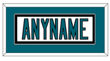 San Jose Nameplate - Road White (2017-2022) - Single Mat 1