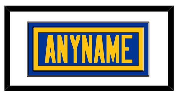 Los Angeles Nameplate - Alternate Royal Blue - Double Mat 1