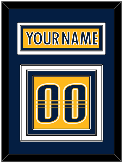 Nashville Nameplate & Number (Back) - Home Gold - Premier Tier 3