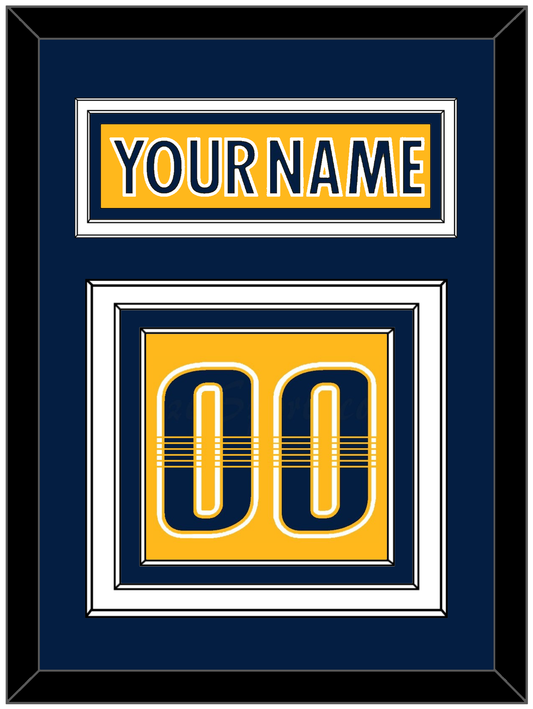 Nashville Nameplate & Number (Back) - Home Gold - Premier Tier 3