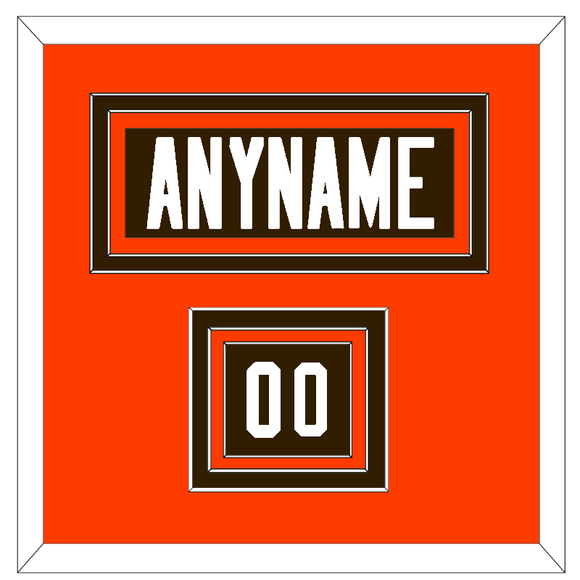 Cleveland Nameplate & Number (Shoulder) - Home Brown - Triple Mat 4