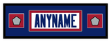 New York Nameplate With Super Bowl XXI & XXV Jersey Patches - Road White (1980-1988) - Single Mat 6