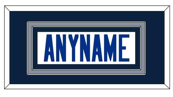 Dallas Nameplate - White Jersey - Double Mat 6