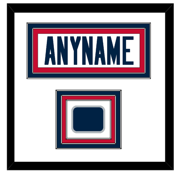 New England Nameplate & Jersey Logo Patch - Road White Jersey - Triple Mat 1