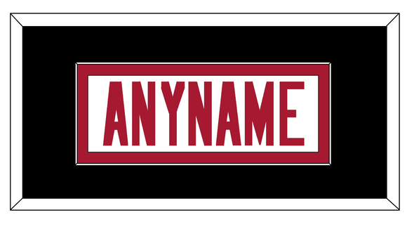 Atlanta Nameplate - Road White - Single Mat 3