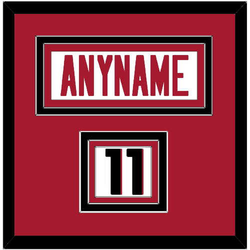 Atlanta Nameplate & Number (Shoulder) - Road White - Triple Mat 2