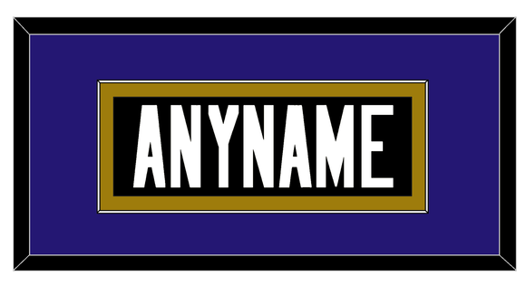 Baltimore Nameplate - Alternate Home Black - Single Mat 1