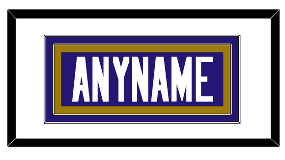 Baltimore Nameplate - Home Purple - Double Mat 1
