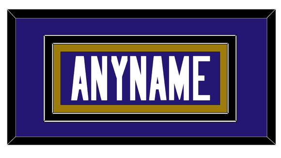Baltimore Nameplate - Home Purple - Double Mat 2