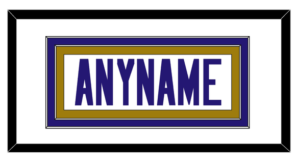 Baltimore Nameplate - Road White - Double Mat 1
