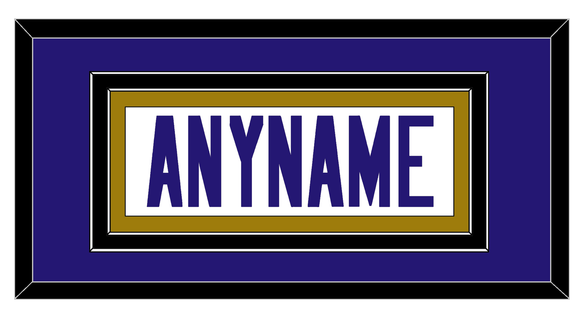 Baltimore Nameplate - Road White - Double Mat 2