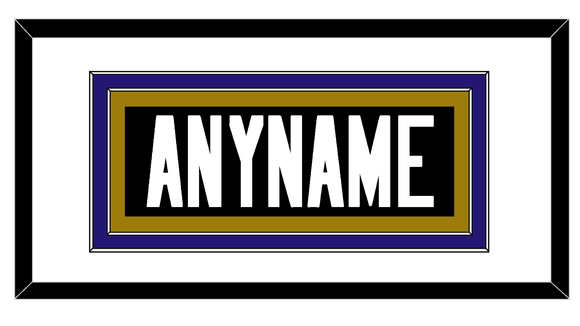Baltimore Nameplate - Alternate Home Black - Double Mat 1