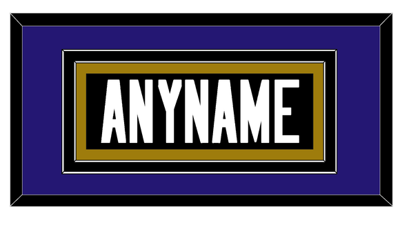 Baltimore Nameplate - Alternate Home Black - Double Mat 2