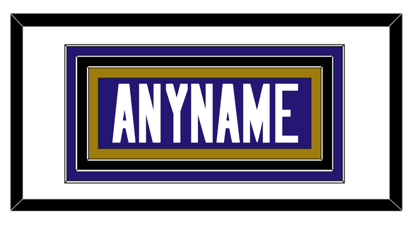 Baltimore Nameplate - Home Purple - Triple Mat 1