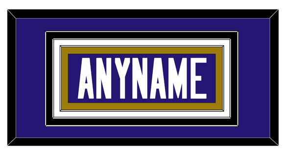 Baltimore Nameplate - Home Purple - Triple Mat 2