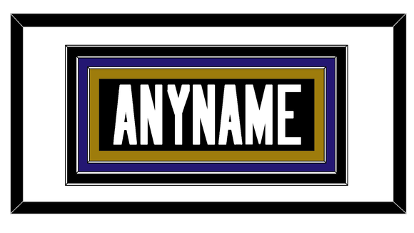 Baltimore Nameplate - Alternate Home Black - Triple Mat 1