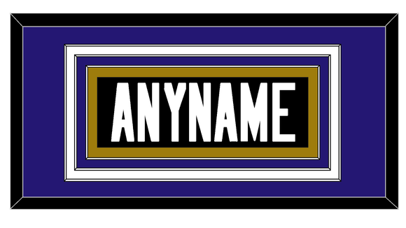 Baltimore Nameplate - Alternate Home Black - Triple Mat 2