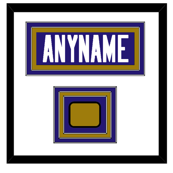 Baltimore Nameplate & Jersey Logo Patch - Home Purple Jersey - Triple Mat 1