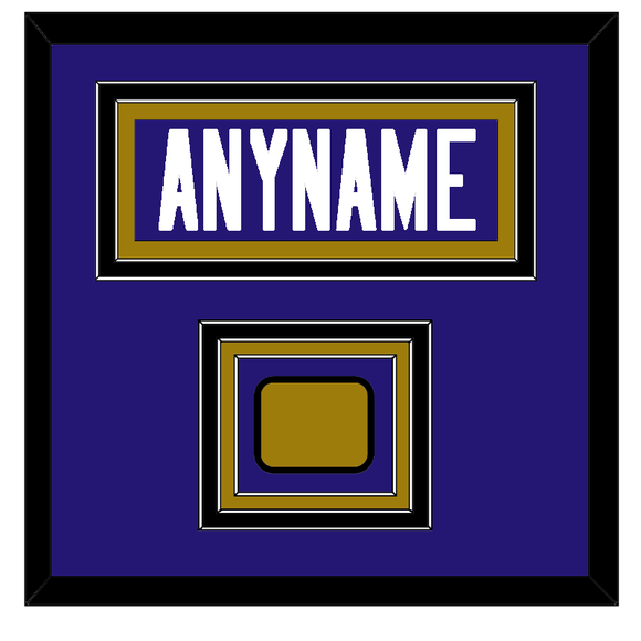 Baltimore Nameplate & Jersey Logo Patch - Home Purple Jersey - Triple Mat 2