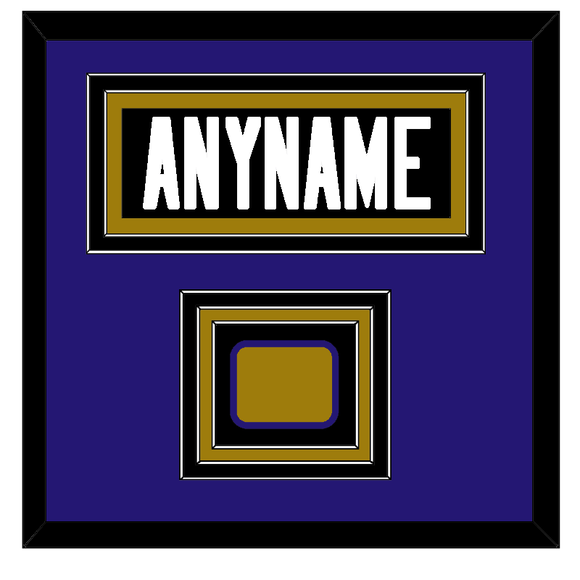 Baltimore Nameplate & Jersey Logo Patch - Alternate Black Jersey - Triple Mat 2