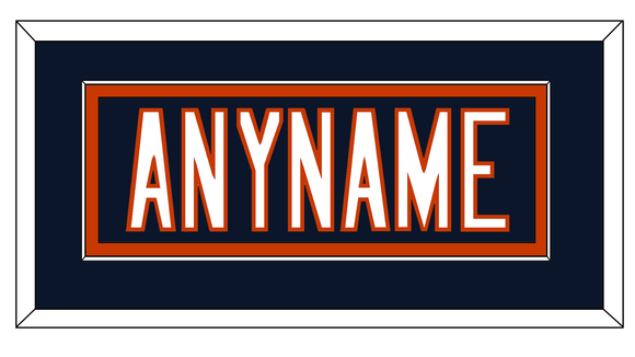 Chicago Nameplate - Home Blue - Single Mat 2