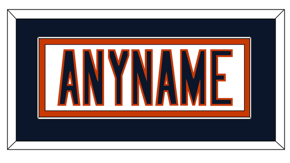 Chicago Nameplate - Road White - Single Mat 2