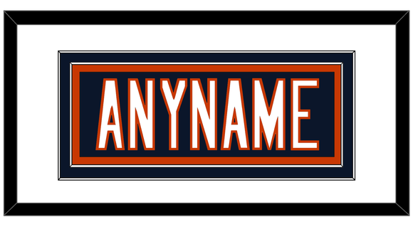 Chicago Nameplate - Home Blue - Double Mat 1