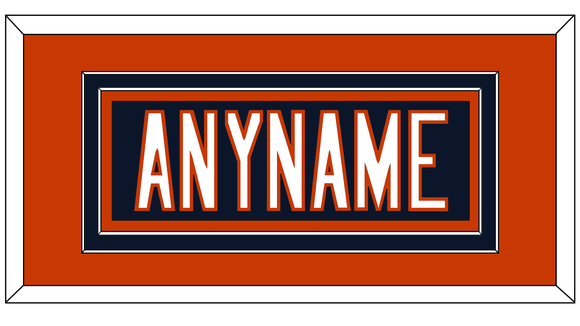 Chicago Nameplate - Home Blue - Double Mat 3
