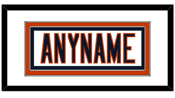 Chicago Nameplate - Road White - Double Mat 1