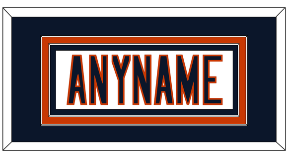 Chicago Nameplate - Road White - Double Mat 2