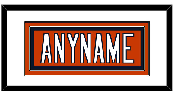 Chicago Nameplate - Alternate Orange - Double Mat 1