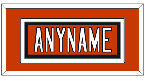 Chicago Nameplate - Alternate Orange - Double Mat 4