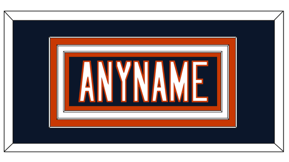 Chicago Nameplate - Home Blue - Triple Mat 1