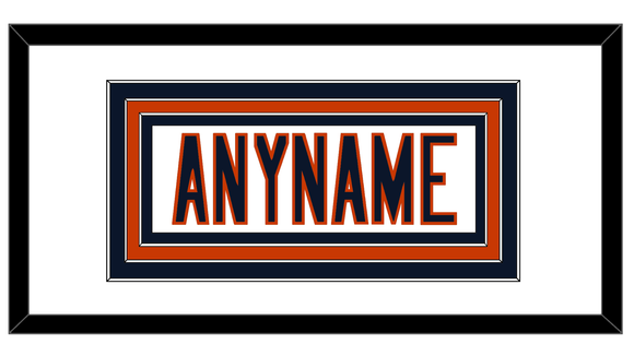 Chicago Nameplate - Road White - Triple Mat 1