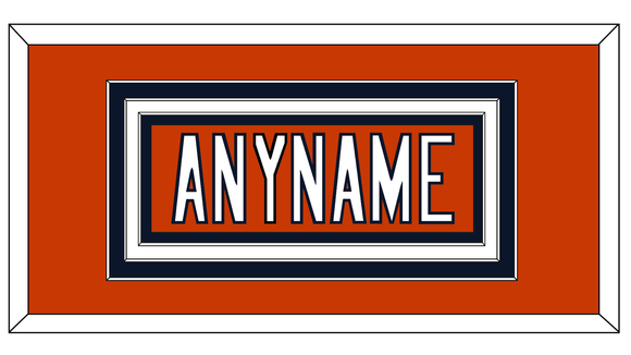 Chicago Nameplate - Alternate Orange - Triple Mat 1