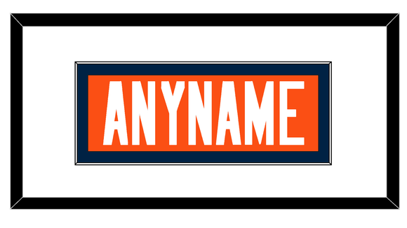 Denver Nameplate - Home Orange - Single Mat 1