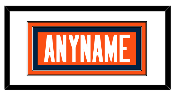 Denver Nameplate - Home Orange - Double Mat 1