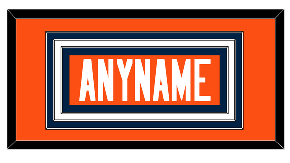 Denver Nameplate - Home Orange - Triple Mat 1