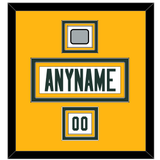 Green Bay Nameplate, Number (Shoulder) & Super Bowl Jersey Patch - Road White - Triple Mat 3