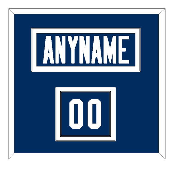 Indianapolis Nameplate & Number (Shoulder) - Home Blue - Double Mat 1