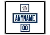 Indianapolis Nameplate, Number (Shoulder) & Super Bowl Jersey Patch - Road White - Double Mat 1