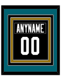 Jacksonville Nameplate & Number (Back) Combined - Alternate Black - Triple Mat 3