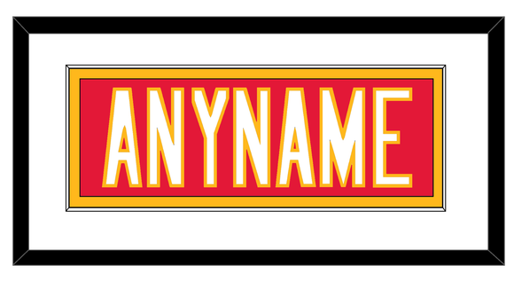 Kansas City Nameplate - Home Red - Single Mat 1