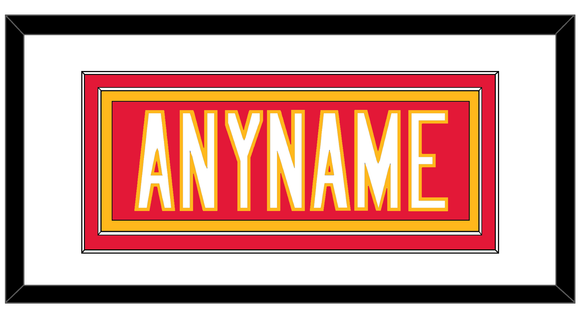 Kansas City Nameplate - Home Red - Double Mat 1