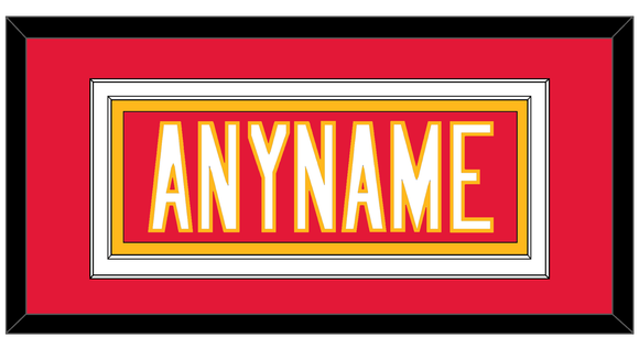 Kansas City Nameplate - Home Red - Double Mat 2